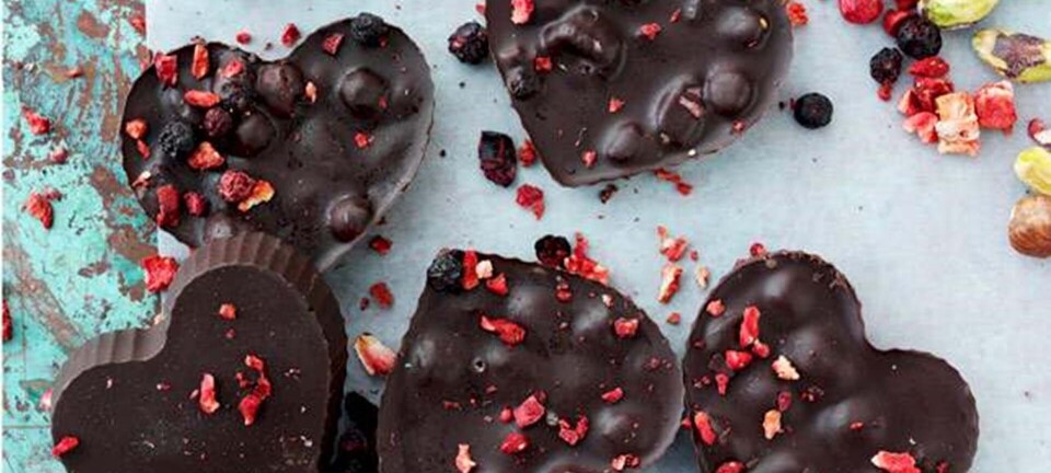 Sund & nem konfekt: Chokoladehjerter