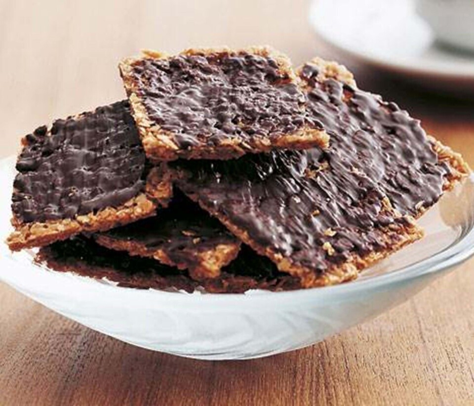 Havrekiks med chokolade
