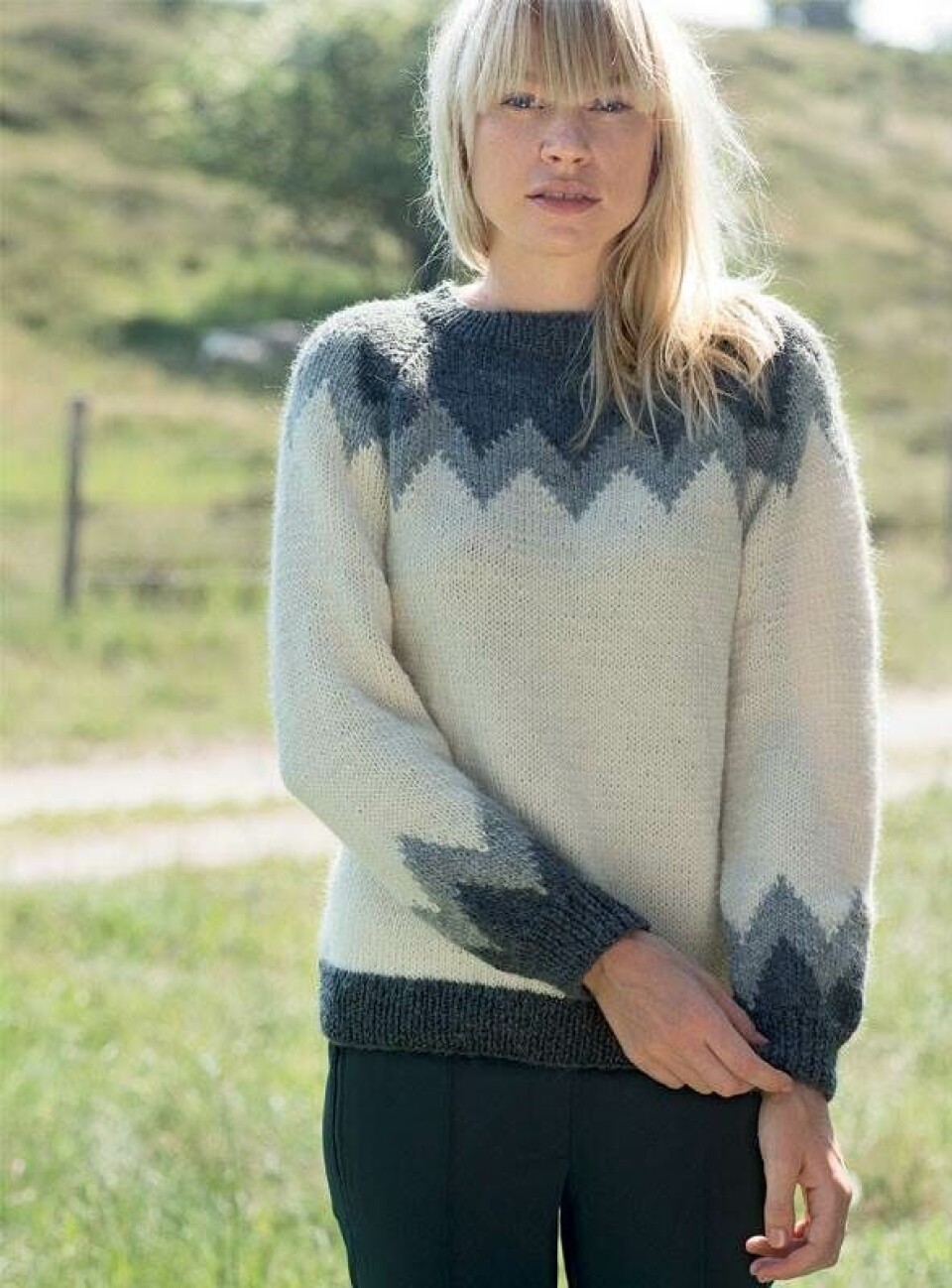 Strik selv: Sweater med megazigzag