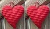 Julehæklerier: Hæklet rødt hjerte