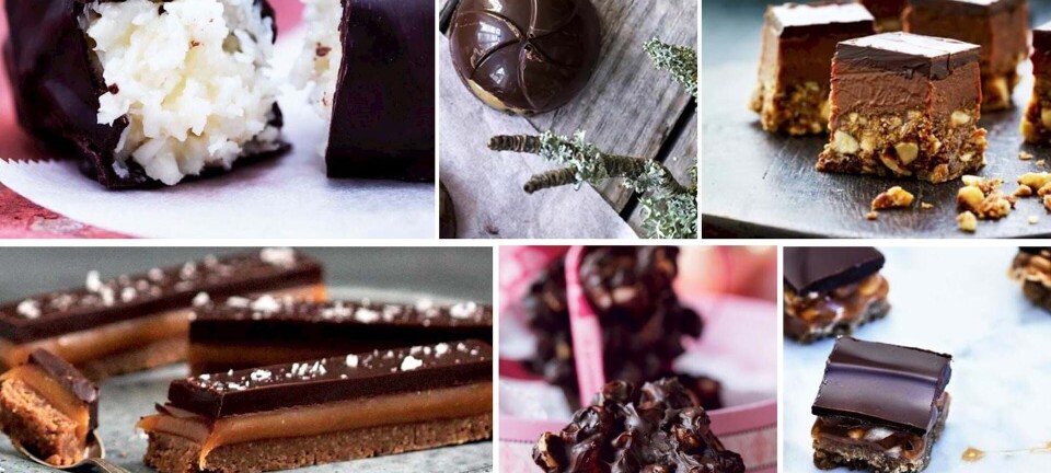 Nye favoritter i konfektskålen: Hjemmelavet Twix, Toffifee, Bounty, Snickers, Ragusa & jule P-tærter