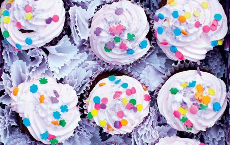 Festlige cupcakes til fastelavn