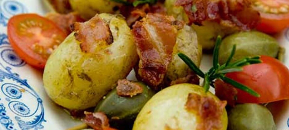 Kartofler med bærkapers og bacon