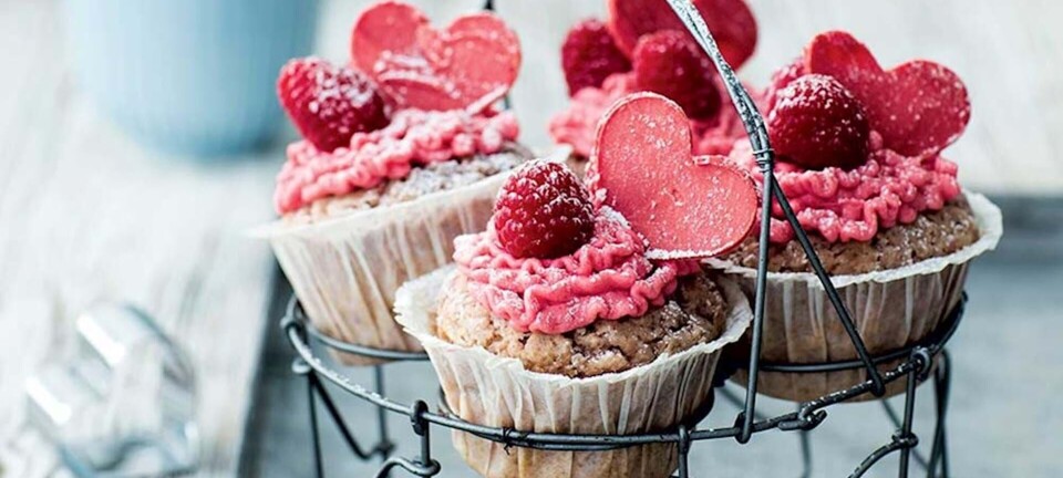 Nemme hindbærcupcakes