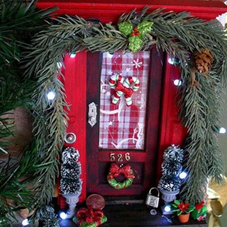 Sød juletrend: Lav din egen nissedør fra Hendes Verden