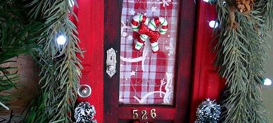 Sød juletrend: Lav din egen nissedør