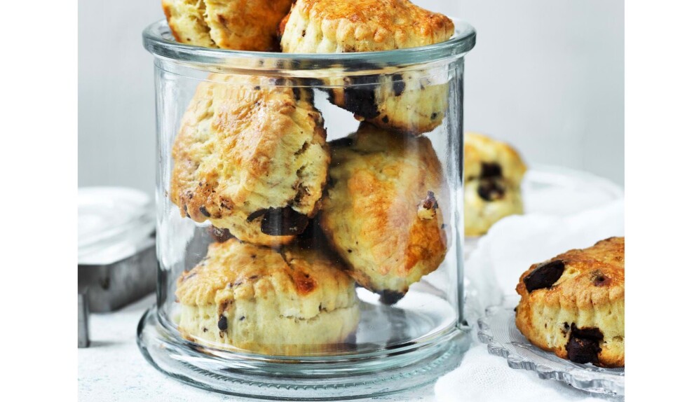 Luksus chokoladescones