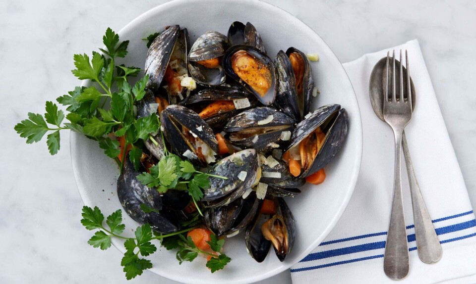 Moules marinières: Fantastiske hvidvinsdampede blåmuslinger