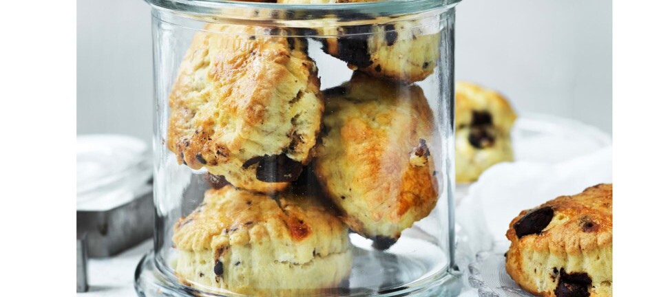 Luksus chokoladescones