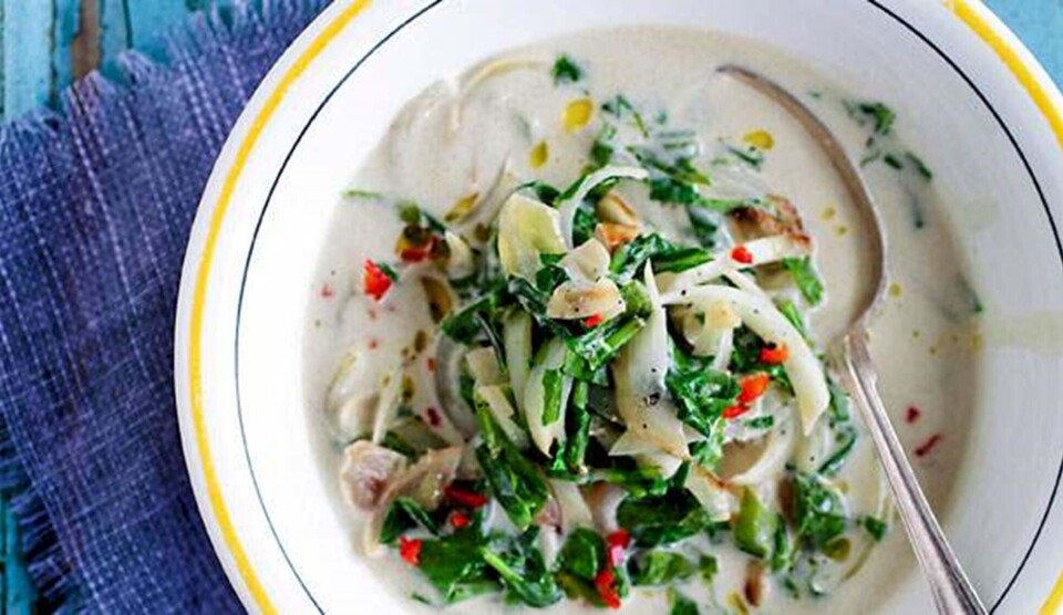 Opskrift på callaloo-grøntsagssuppe