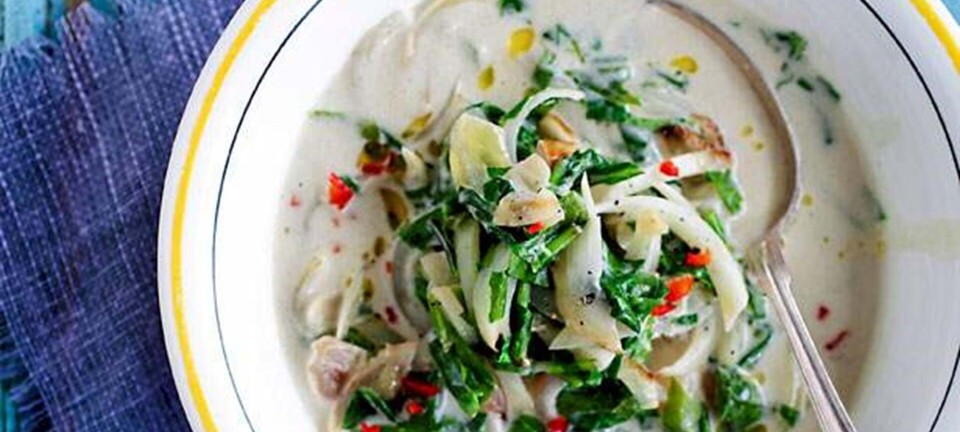 Callaloo-grøntsagssuppe