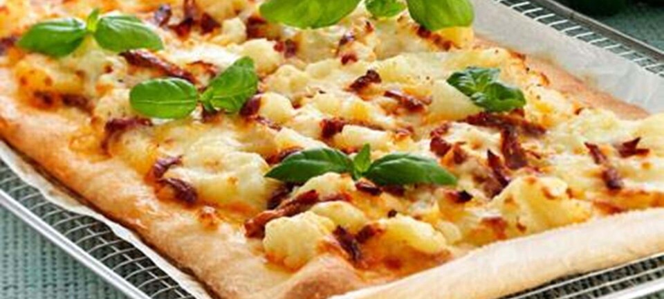 Pizza med kartoffel og chorizopølse