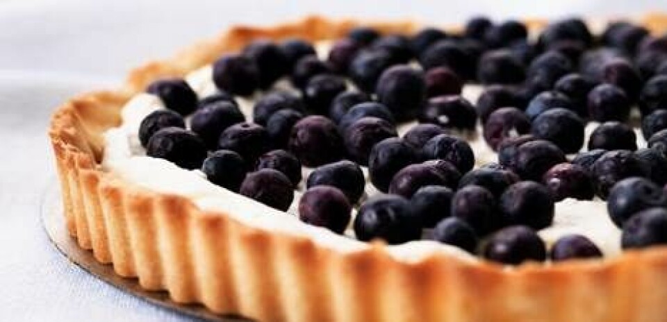 Blåbærtærte med mascarpone