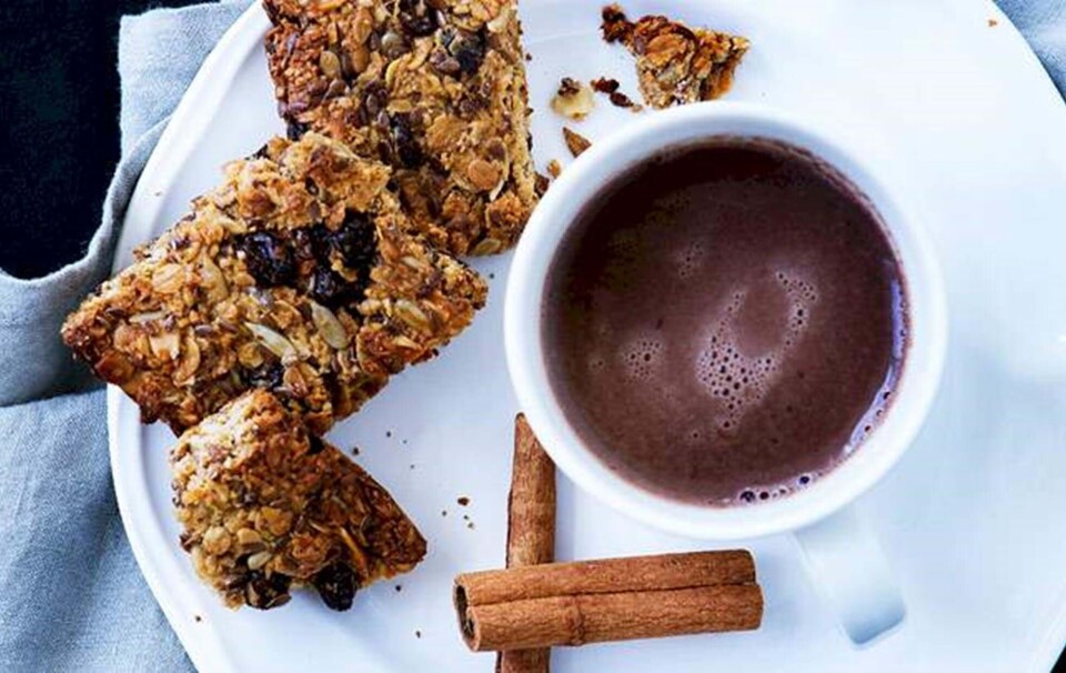 Chokoladetoddy og müslifirkanter