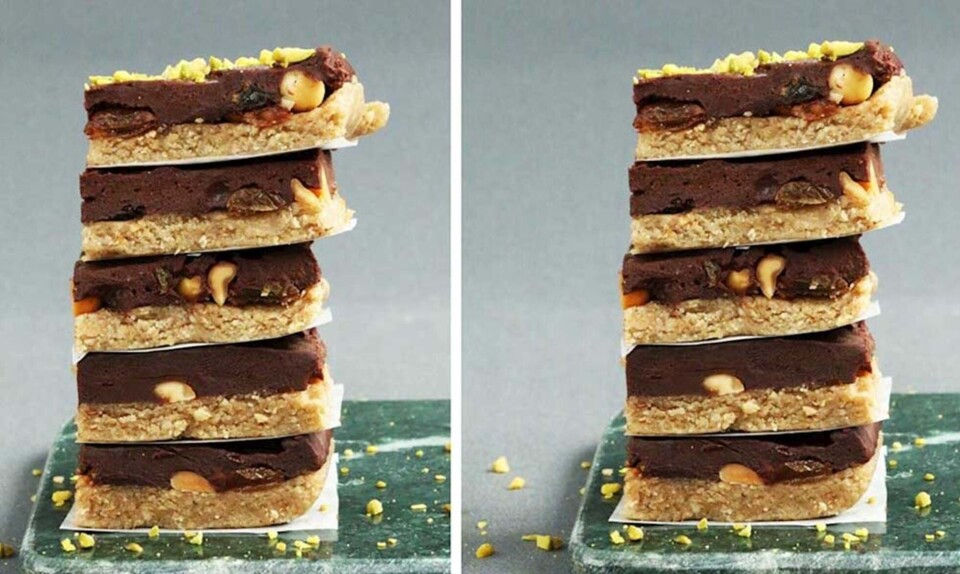 Raw kage med nougat