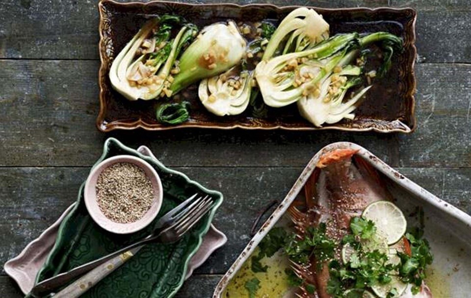 Billede 1 - Rødfisk med pak choi