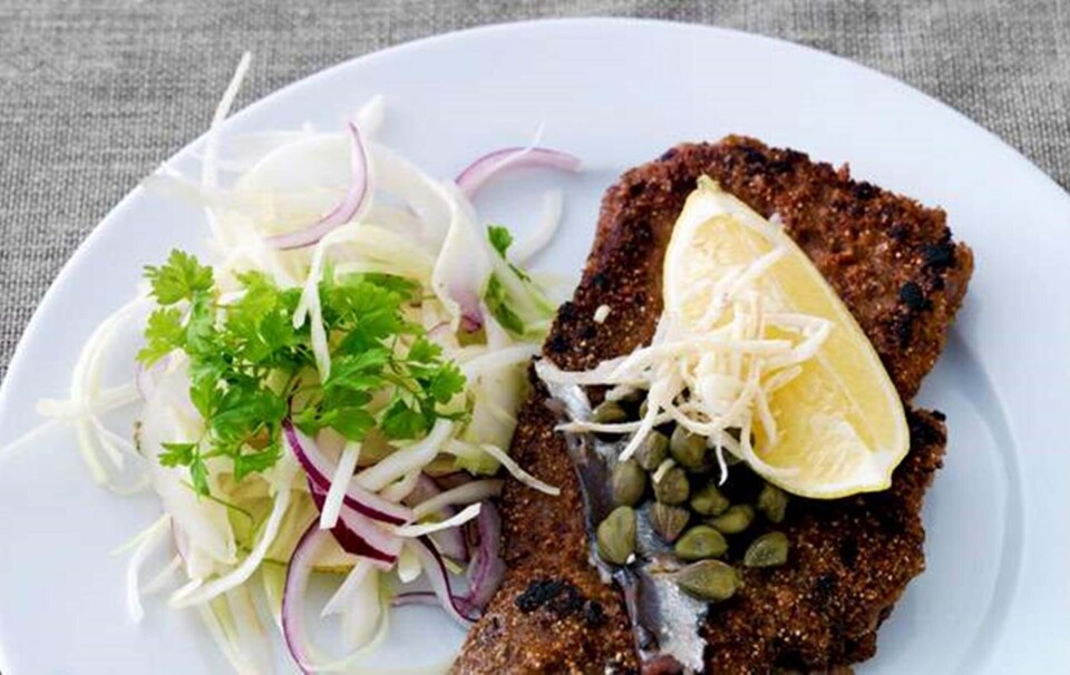 Wienerschnitzel og sprød salat