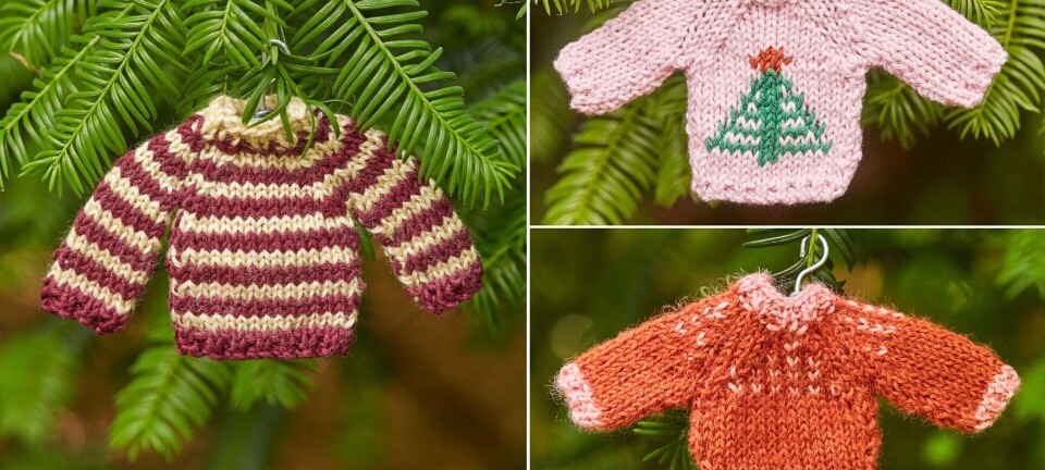 SĂžd DIY: Mini-sweatre til juletrĂŠet