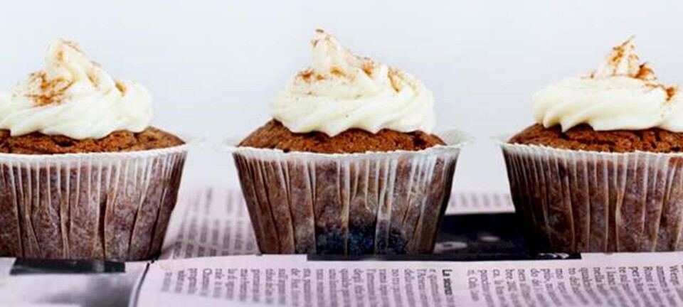 Cupcakes: Krydret med hvid chokofrosting