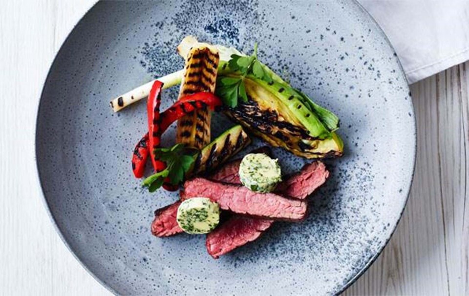 Steak med kartoffelpuré