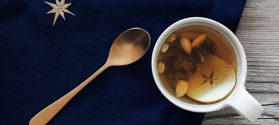 Nem hvid gløgg med æblejuice