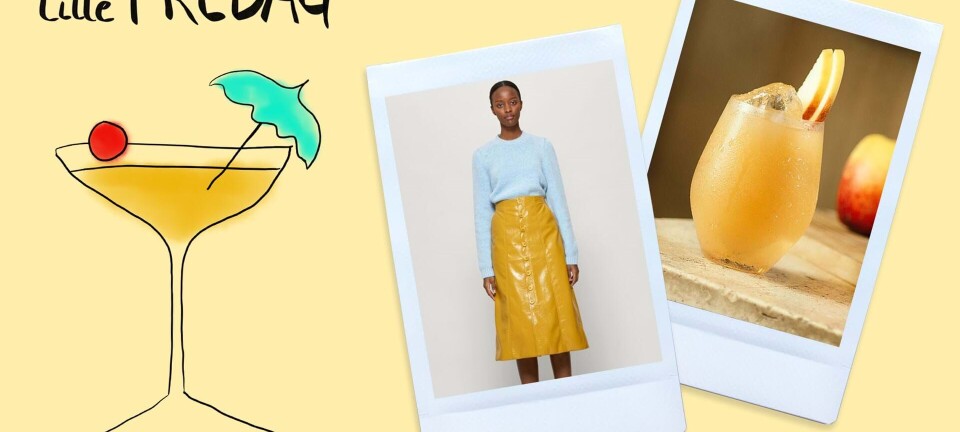 Festlig lille fredag: Med ginsorbet og laknederdel