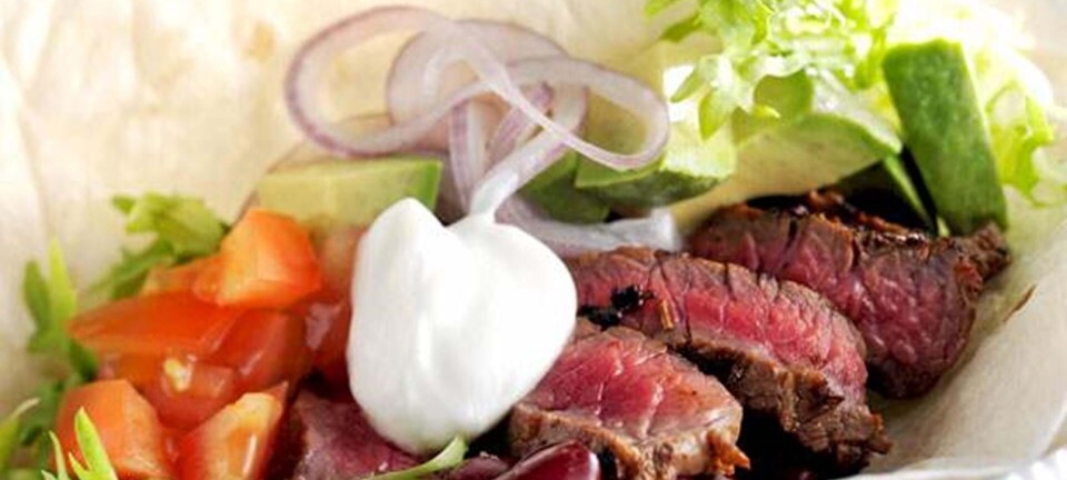 Grillet flanksteak-taco
