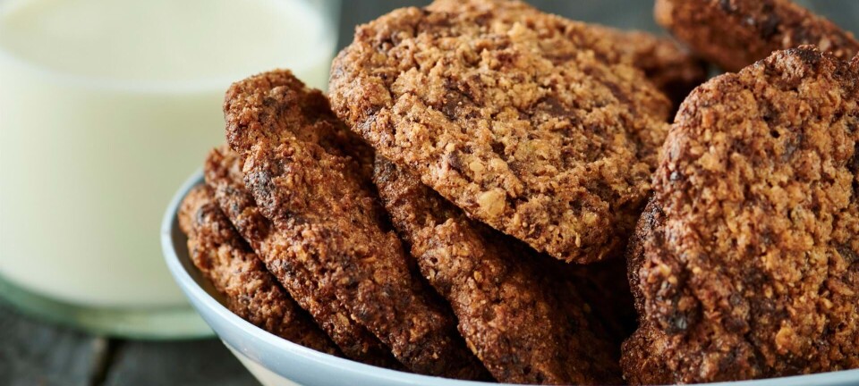 Cookies med kokos og chokolade