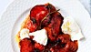 Chorizo, mozzarella og bagte tomater