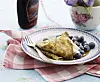 Havregrynspandekager med yoghurt og blåbær