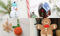 Hækl selv julepynt: Snemand, kagehus, appelsin og julepeberkager