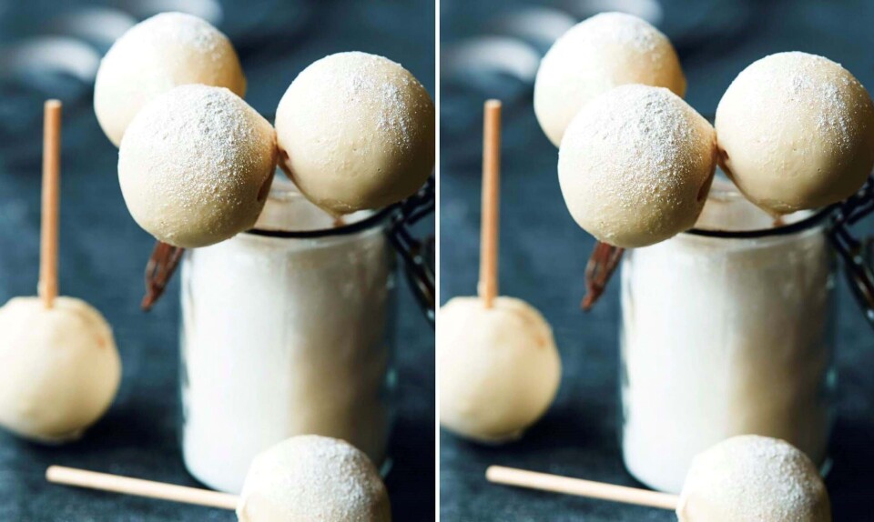 Opskrift på popcakes med kransekage