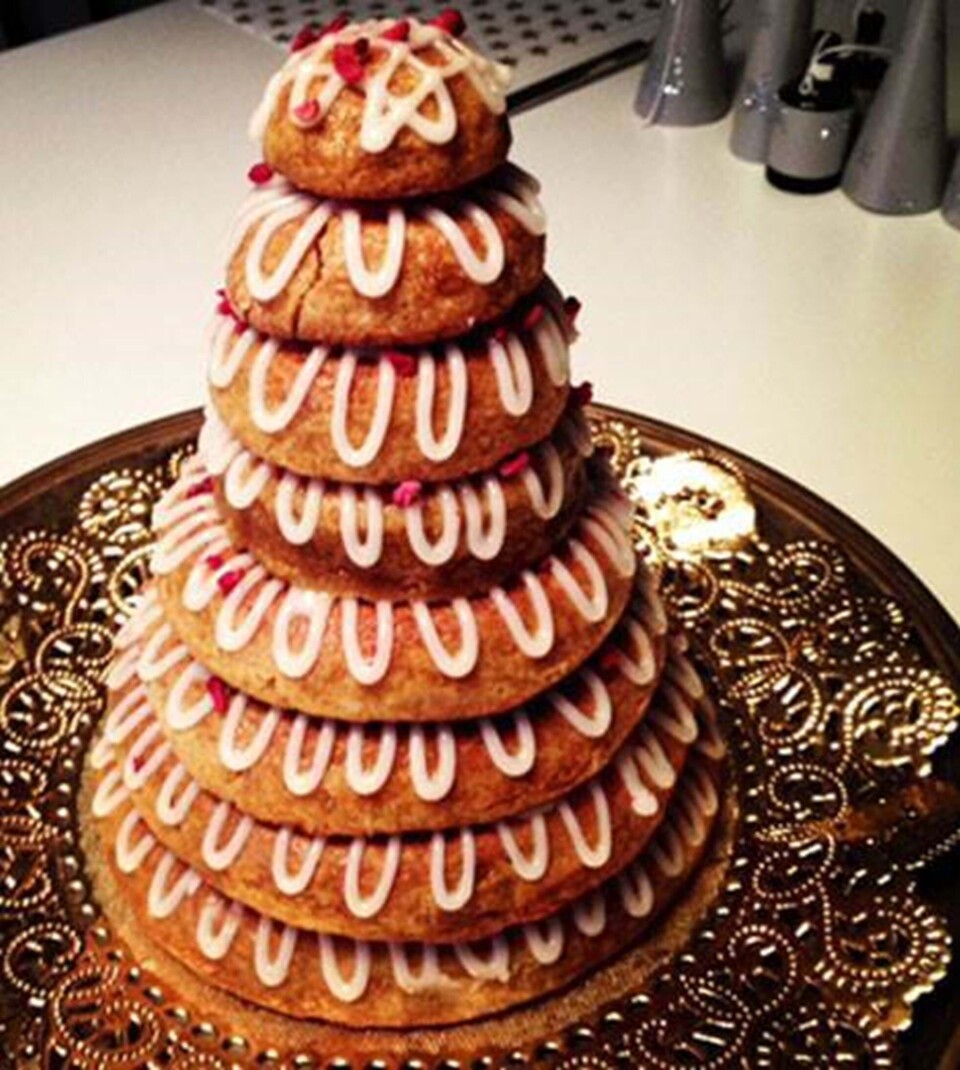 Kransekage med lakrids