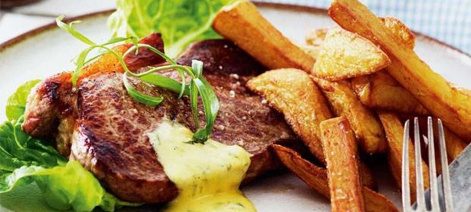 Bøf bearnaise og byens bedste fritter