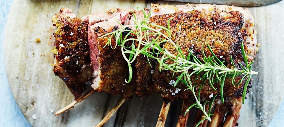 Lammekrone vendt i krydret rasp