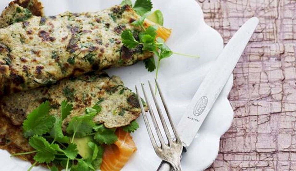 Opskrift på quinoa-spinat-pandekager