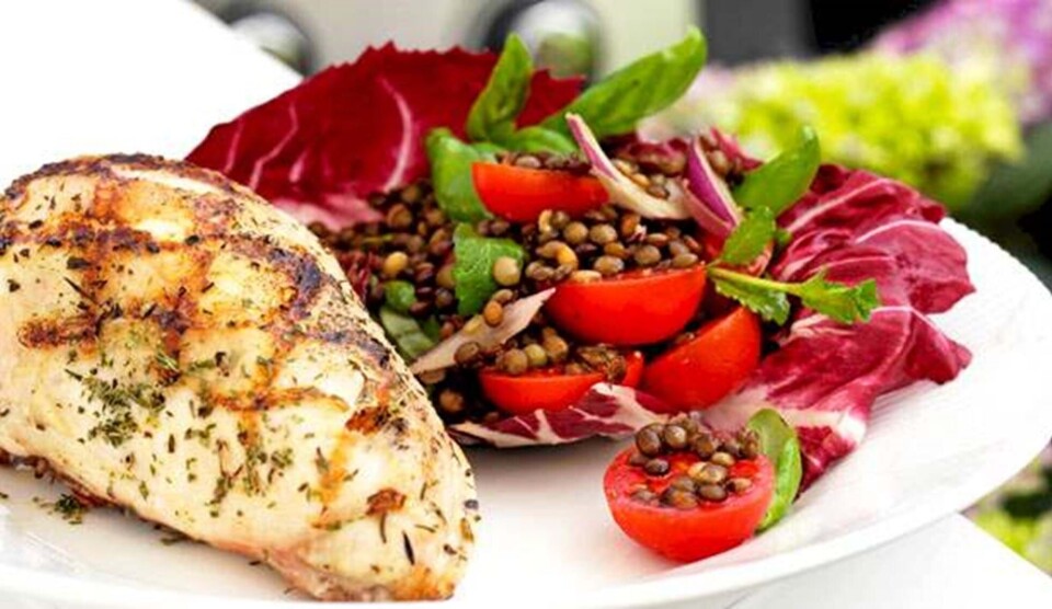 Opskrift på kyllingebryst med bistrosalat