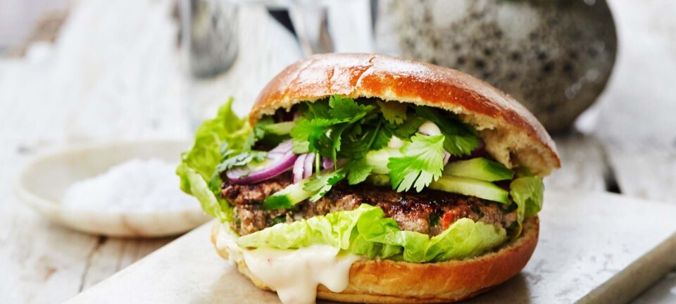 Burger med asiatisk strejf