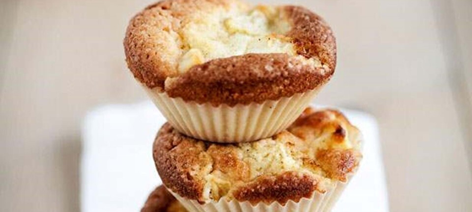 Æblemuffins med kardemomme og ingefær