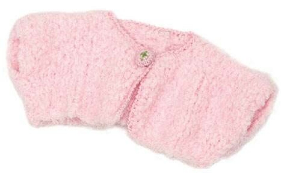 Skøn lyserød bolero til build-a-bear