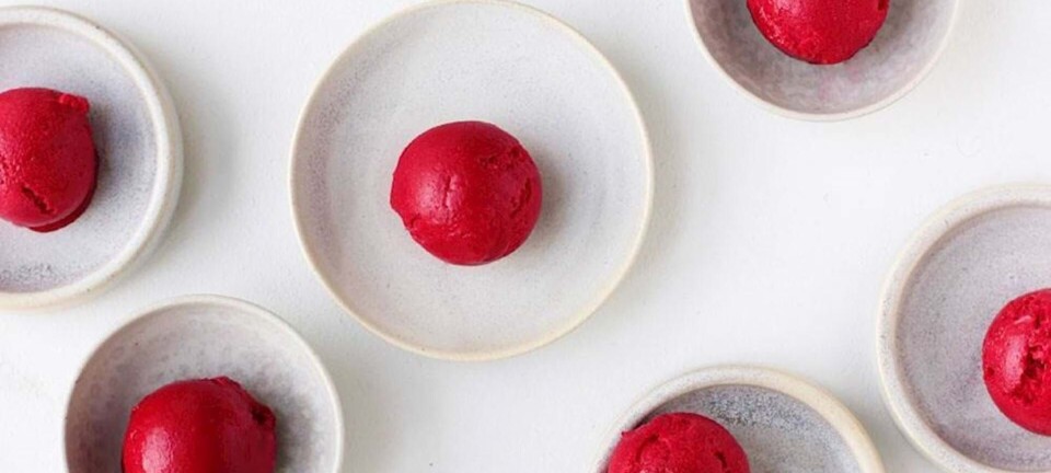 Verdens bedste hindbærsorbet