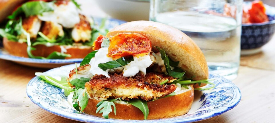 Sprød kyllingeburger