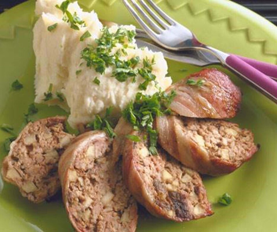 Farsbrød med æbler og svesker