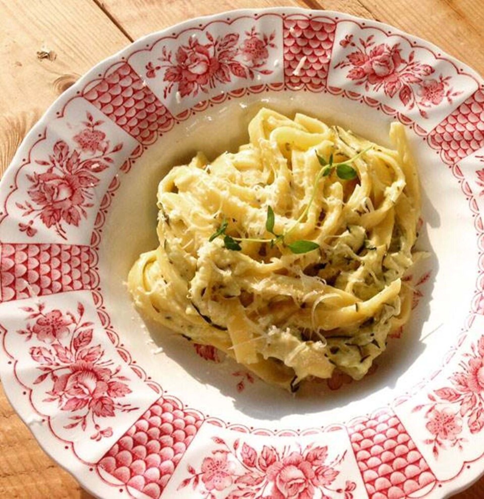 Pasta med squash og citron fra Hjemmet