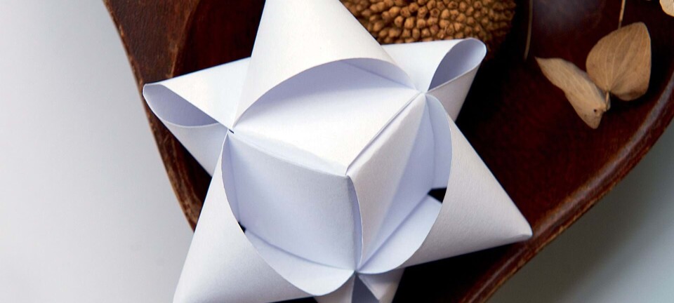 Sådan fletter du en kubeformet julestjerne