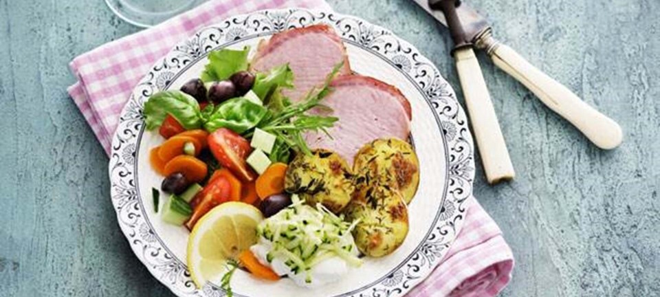 Hamburgerryg med tzatziki