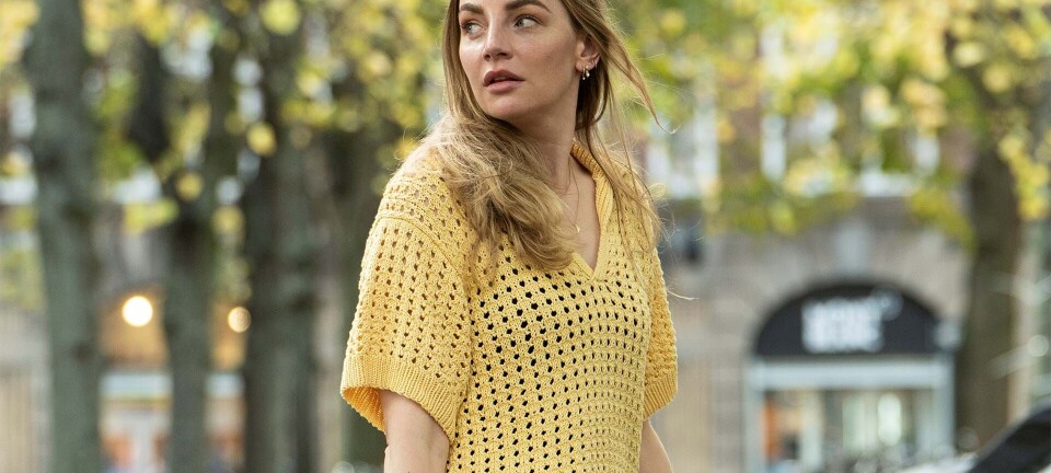 Strik selv: Molly Egelinds smukke polo med hulmĂžnster