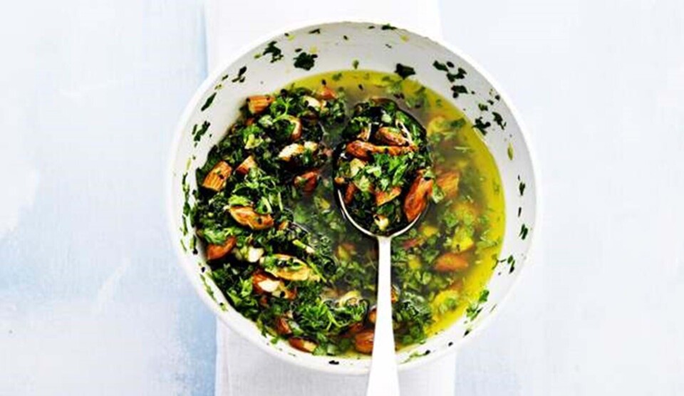 Opskrift på pesto med mandler