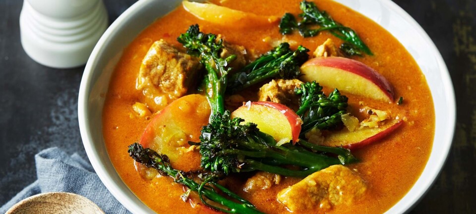 Skøn currygryde: Sådan laver du lækker simremad med gris og ris