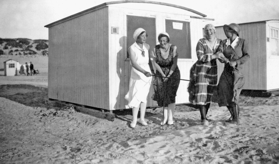 Løkken Strand badehuse den hvide by